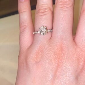 Elegant Silver Ring with Clear Stone